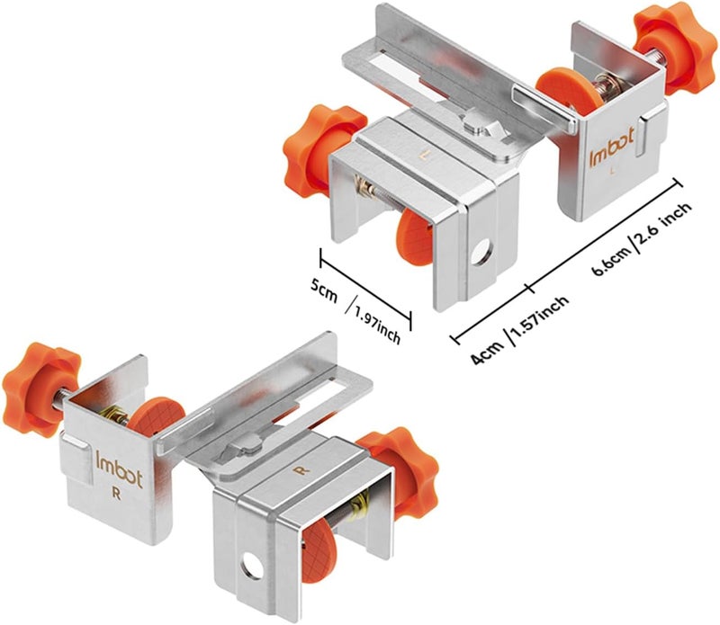 Imbot Drawer Front Installation Clamps， Adjustable Cabinet Drawer Mounting Hardware Clamps For Home Bedroom Woodworking Tools, Living Room Drawer Panel Installation - Image 2